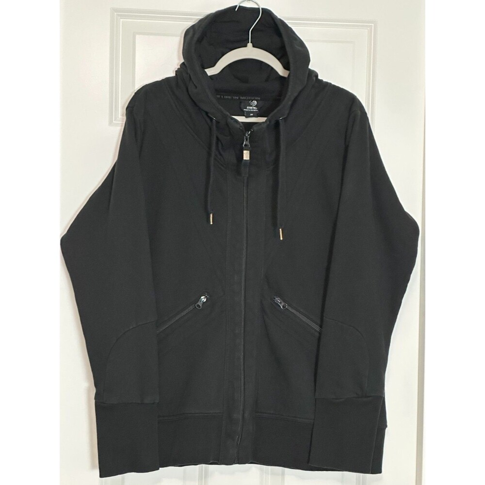 Mondetta Performance Gear Full Zip Hoodie Women's 2X Black Active Athleisure